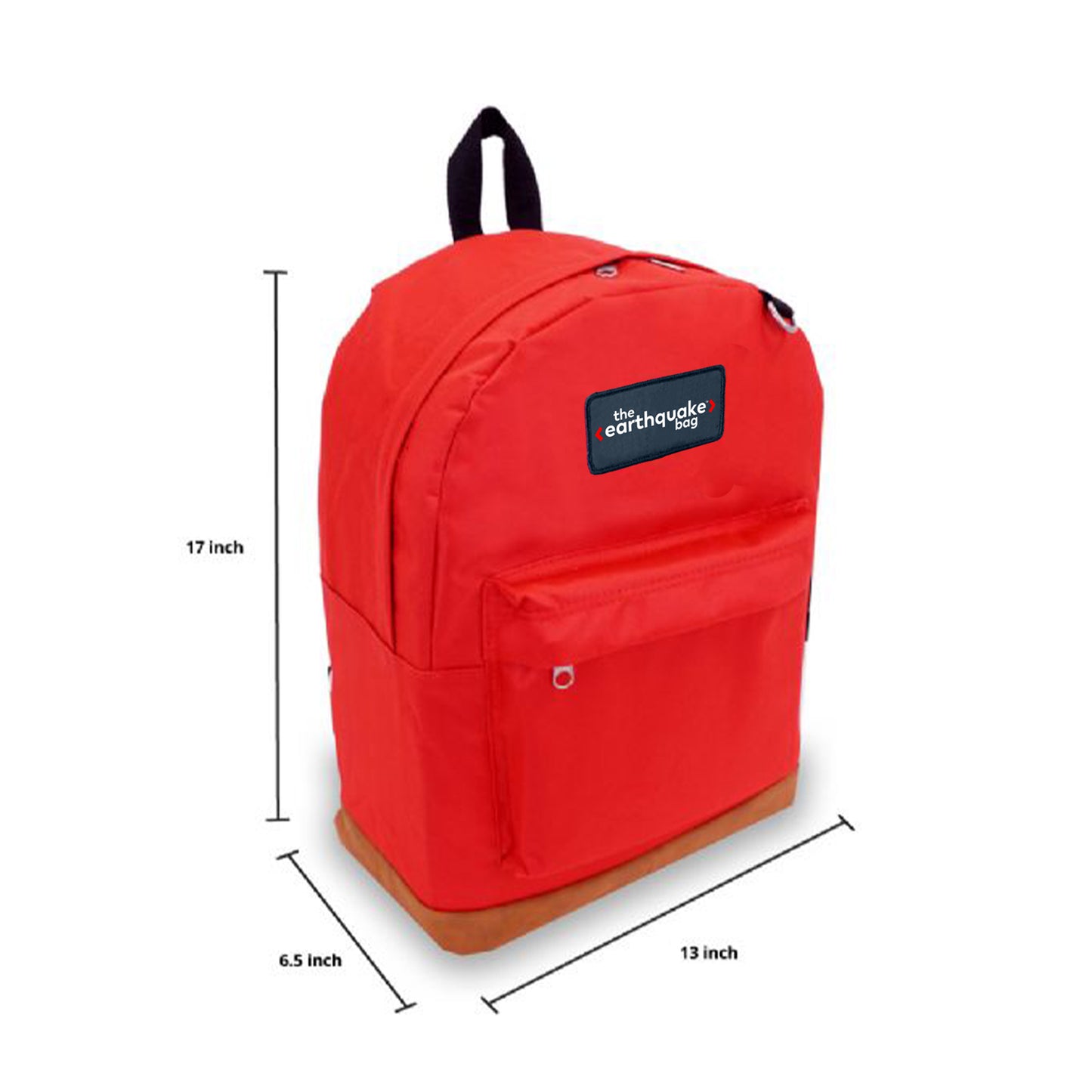 Red Suede Bottom Backpack