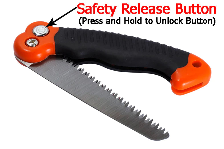 Mini Saw with Safety Release Button