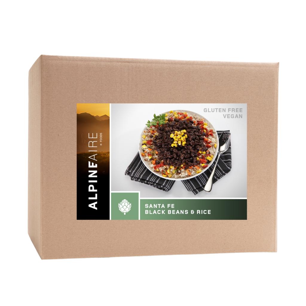 AlpineAire Santa Fe Black Beans & Rice, Case of 12 - Shortened Shelf Life