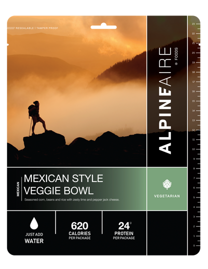 AlpineAire Mexican Style Veggie Bowl, Case of 12 - Shortened Shelf Life