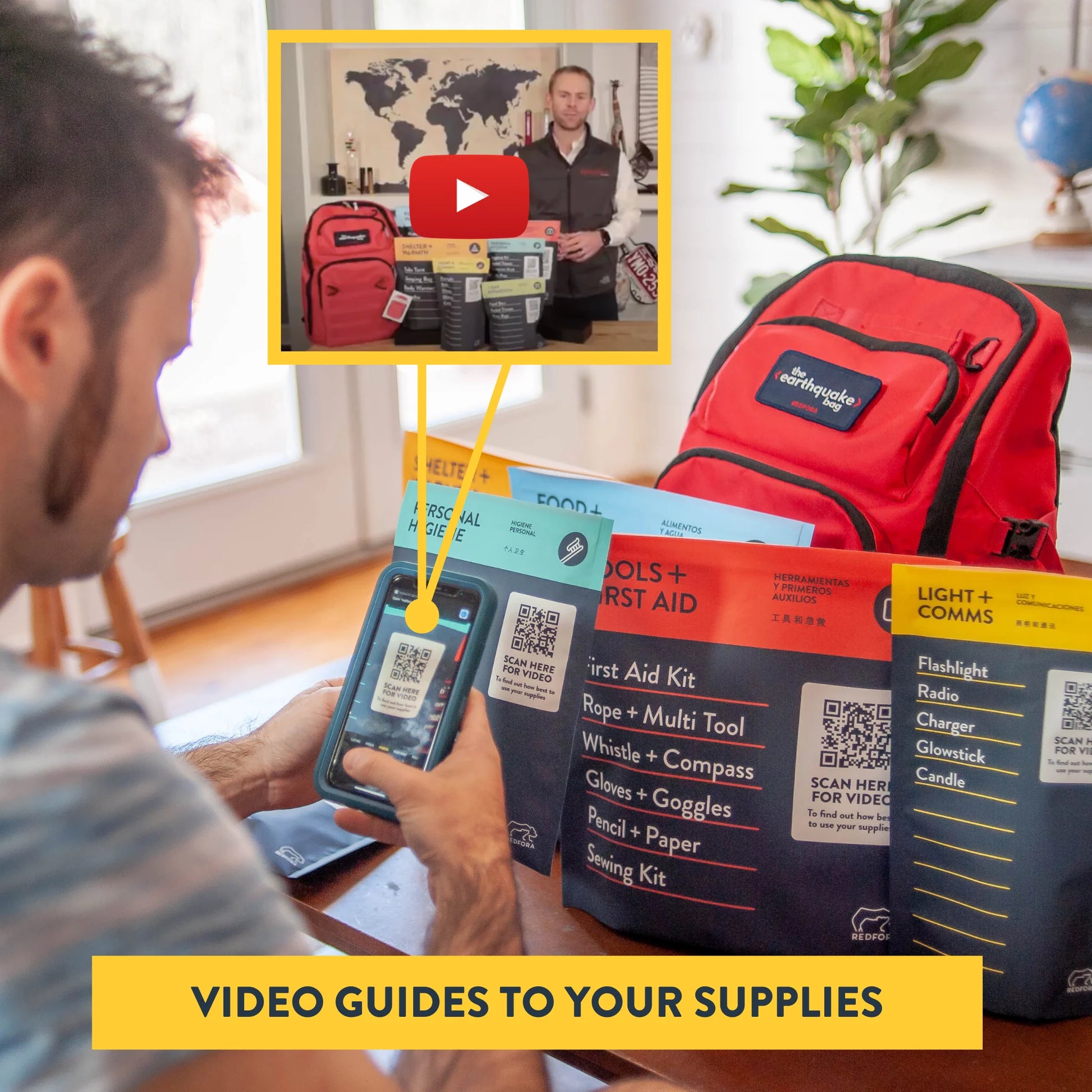 Complete Earthquake Preparedness Kit Redfora